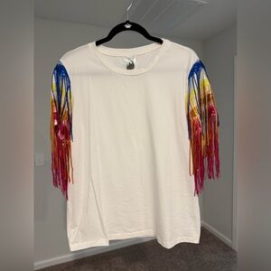 Queen of Sparkles top with sequin detail to sleeves